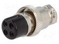 Connector: microphone; plug; female; PIN: 4; for cable; straight CLIFF FC684214