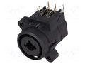 Connector: Jack 6,3mm + XLR; socket; female; angled 90°; THT CLIFF FC2430