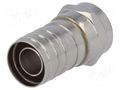 Connector: F; plug; male; straight; 8.5mm; crimped; for cable Goobay FC-100/8