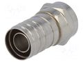 Connector: F; plug; male; crimped; for cable; straight; 8.5mm GOOBAY FC-100/8