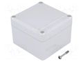 Enclosure: multipurpose; X: 80mm; Y: 82mm; Z: 57mm; EUROMAS II; ABS BOPLA ET210F