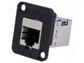 Coupler; EH; Cat: 6; shielded; RJ45 socket,both sides SWITCHCRAFT EHRJ45P6S