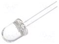LED; white cold; 10mm; 10000÷14000mcd; 30°; Front: convex; 2.8÷4VDC OPTOSUPPLY OSPW0231A-TU