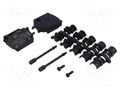 Enclosure for connectors: D-Sub; D-Sub 9pin,D-Sub HD 15pin ENCITECH DTZK09-BK-K