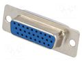 Connector: D-Sub HD; PIN: 26; plug; female; for cable; straight CONNFLY DSC-526