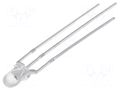 LED; red/blue; 3mm; 30°; Front: convex; 1.8÷2.6/2.9÷3.6VDC; round OPTOSUPPLY OSRBMC3131A