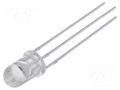 LED; red/blue; 5mm; 30°; Front: convex; 1.8÷2.6/2.9÷3.6VDC; round OPTOSUPPLY OSRBMC5B31A