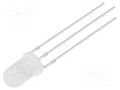 LED; red/green; 5mm; 30°; Front: convex; 1.8÷2.4/2.9÷3.6VDC; round OPTOSUPPLY OSRPPA5B32A