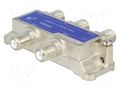 Splitter; 3D Line; screw; 1218MHz; Output: F female x4 TELESTE 3DSS4