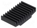 Heatsink: extruded; black; L: 17mm; W: 30mm; H: 7.5mm; 17K/W; anodized FISCHER ELEKTRONIK ICKSMDC17SA