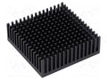 Heatsink: extruded; black; L: 50.8mm; W: 50.8mm; H: 16.51mm; anodized FISCHER ELEKTRONIK ICKPGA20X20