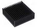 Heatsink: extruded; black; L: 50.8mm; W: 50.8mm; H: 16.51mm; anodized FISCHER ELEKTRONIK ICKPGA20X20