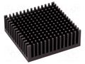 Heatsink: extruded; black; L: 48.3mm; W: 48.3mm; H: 16.51mm; anodized FISCHER ELEKTRONIK ICKPGA19X19