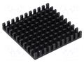 Heatsink: extruded; BGA; black; L: 40mm; W: 40mm; H: 6mm; aluminium FISCHER ELEKTRONIK ICKBGA40X40