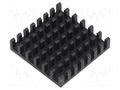 Heatsink: extruded; BGA; black; L: 27mm; W: 27mm; H: 6mm; 20K/W FISCHER ELEKTRONIK ICKBGA27X27