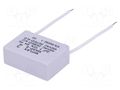Capacitor: polypropylene; motors, run; 2uF; 400VAC; Pitch: 37.5mm MIFLEX I250V520K-C
