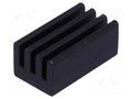 Heatsink: extruded; black; L: 12.7mm; W: 6.35mm; H: 4.83mm; AL6063-T5 STONECOLD HS-DIL12