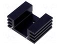 Heatsink: extruded; TO220; black; L: 25.4mm; W: 32mm; H: 14mm; 13K/W STONECOLD HS-132-25