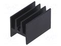 Heatsink: extruded; H; TO220; black; L: 25mm; W: 15mm; H: 17mm; screw STONECOLD HS-115