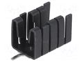 Heatsink: moulded; TO220; black; L: 19mm; W: 12.8mm; H: 12.7mm STONECOLD HS-011