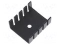 Heatsink: moulded; TO220; black; L: 30mm; W: 25mm; H: 12.5mm; anodized STONECOLD HS-002