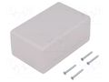 Enclosure: multipurpose; X: 66mm; Y: 105mm; Z: 45mm; 1594; ABS; grey HAMMOND HM-1594CSGY