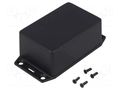 Enclosure: multipurpose; X: 57mm; Y: 87mm; Z: 40mm; with fixing lugs HAMMOND HM-1591XXLFLBK