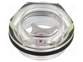 Level indicator; Inspect.hole dia: 26mm; M35; 8÷10Nm; Pitch: 1.5 ELESA+GANTER HFTX.26-M35X1.5