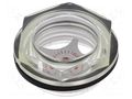 Level indicator; Inspect.hole dia: 24mm; G 1"; 8÷10Nm; max.110°C ELESA+GANTER HFTX.24-1
