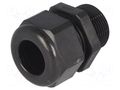 Cable gland; with long thread; M25; 1.5; IP68; polyamide; black HELUKABEL HELU-99852