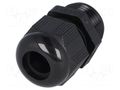 Cable gland; PG13,5; IP68; polyamide 6; black; HELUTOP® HT HELUKABEL HELU-99323