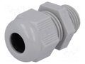 Cable gland; M16; 1.5; IP68; polyamide 6; light grey; HELUTOP® HT HELUKABEL HELU-92667