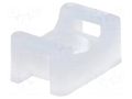 Holder; screw; polyamide; natural; B: 3mm; H: 7mm; L: 15mm; T: 5mm KSS WIRING HC-1