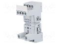 Socket; PIN: 8; 12A; 300VAC; on panel,for DIN rail mounting RELPOL GZT2