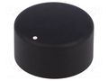 Knob; with pointer; aluminium,thermoplastic; Øshaft: 6mm; black SR PASSIVES GC6M-31X17