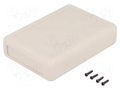 Enclosure: multipurpose; X: 75mm; Y: 105mm; Z: 26mm; ABS; grey GAINTA G909G