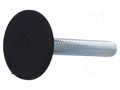 Foot; rigid,with lever; Base dia: 40mm; M10; technopolymer PA ELESA+GANTER LX.40-SW17-M10X60