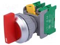 Switch: rotary; 30mm; Stabl.pos: 1; NO x2; red; IP65; LSR30; Ø30mm AUSPICIOUS LSR30-2-O-R