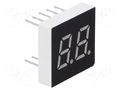 Display: LED; 7-segment; 7.62mm; 0.3"; No.char: 2; red; 4mcd; anode WENRUN LDD030BUE-103A