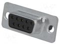 Connector: D-Sub; PIN: 9; plug; female; for cable; screw terminal AMPHENOL COMMUNICATIONS SOLUTIONS L77DE09SST