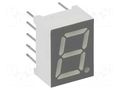 Display: LED; 7-segment; 9.9mm; 0.39"; No.char: 1; red; 1.8÷2.6mcd LUCKYLIGHT KW1-391ASA