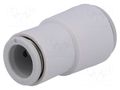Push-in fitting; straight,reductive; -1÷10bar; polypropylene SMC KQ2H10-12A
