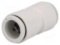 Push-in fitting; straight,inline splice; -1÷10bar; -5÷60°C SMC KQ2H10-00A