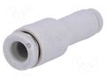 Push-in fitting; straight,reductive; -1÷10bar; polypropylene SMC KQ2H02-04A