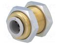 Push-in fitting; threaded,straight; -1÷10bar; brass; Thread: M20 SMC KQ2E10-00A