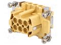 Connector: HDC; female; JEI; PIN: 6; 16A; 500V; 6+PE; size 44.27 ILME JCNEF06