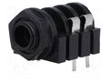 Connector: Jack 6,3mm; socket; female; mono; ways: 2; THT NINIGI JC-211