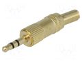 Connector: Jack 3,5mm; plug; male; stereo,with strain relief CHANGZHOU DAHUA IMP AND EXP (GROUP) CO JC-031