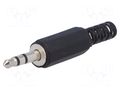 Connector: Jack 3,5mm; plug; male; stereo,with strain relief CHANGZHOU DAHUA IMP AND EXP (GROUP) CO JC-006