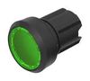 SWITCH ACTUATOR, ILLUMINATED PB, GREEN 45-2231.11H0.000
